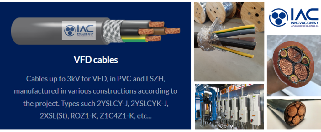 cables para variador de frecuencia VFD IAC